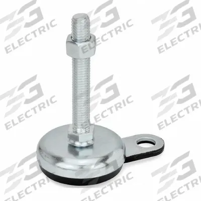 JW WINCO Male-End Leveling Mount: Swiveling Stud, 1/2"-13 Thread Size, 3.15 in - Non-Skid Male Leveling Mounts