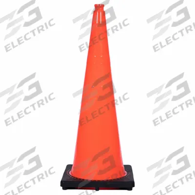 APPROVED VENDOR Traffic Cone: MUTCD/NCHRP-350, 36 in Cone Ht, Orange, Non-Reflective, PVC - Traffic Cones for Roadway Use