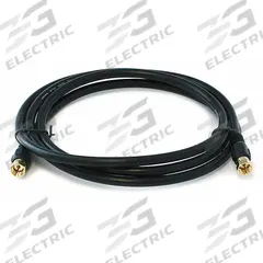 MONOPRICE Coaxial Cable: RG-6/UL, 18 AWG Conductor Gauge, 6 ft Cable Lg (MPN 3031). Key specifications — Shielding Material: Aluminum-Mylar.
