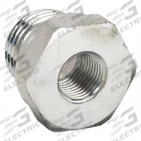 PARKER Metal Pipe Straight: Straight, Carbon Steel, 3/8 in x 1/8 in, 5,800 psi (MPN RI3/8EDX1/8CF). Key specifications — Pipe Fitting Material: Carbon Steel; Brand: PARKER; Maximum Operating Pressure: 5,800 psi; Connector Type: Adapter; (DO NOT SEND) Manufacturer Location: Globally Sourced; Fitting Pipe Size: 3/8 in x 1/8 in.