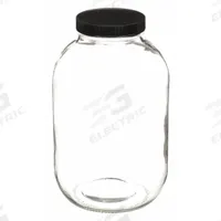 APPROVED VENDOR Sampling Bottle: 3.84 L, 89-400, Colorless, 4 Bottles, 157 mm Body Dia (MPN GLC-01877). Key specifications — Brand: APPROVED VENDOR; Graduated: No; Pre-Cleaned: None; Body Color: Colorless; Screw Closure Size: 89-400.