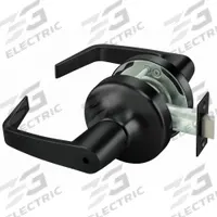 ASSA ABLOY ACCENTRA Cylindrical Lockset: Privacy Lever Locksets, Black, ADA Compliant (MPN 86630). Key specifications — Ligature Resistance: Not Ligature-Resistant; Brand: ASSA ABLOY ACCENTRA; Lockset Function ANSI Code: A156.2; Visual Indicator Message: No Message; Lockset Style: AU Lever; ADA Compliant: Yes; ANSI Lockset Function: Privacy Bath/Bedroom; Finish: Black Suede Powder Coated, Sprayed : Cast Zinc.