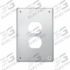 LEGRAND Wall Plate: Duplex Outlet, 1 Gang, Silver, Jumbo Size (MPN WSP61D1PS). Key specifications — Brand: LEGRAND; Material: Stainless Steel; Includes: Torx Security Screws.