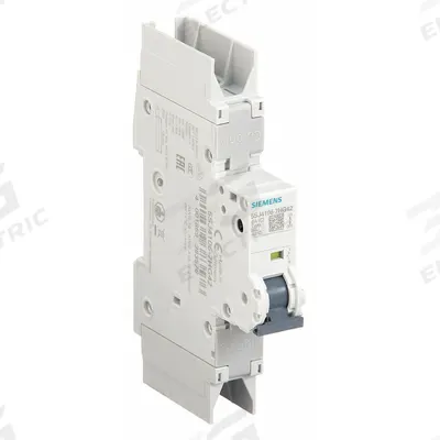Siemens Miniature Circuit Breaker: 6 A Amps, 60V DC, 10kA at 277V AC, Screw Clamp - C-Curve, 1-Pole UL489 DIN Rail-Mount Miniature Circuit Breakers