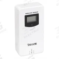 TAYLOR Wireless Remote Sensor: -4°F to 140°F /-20°C to 60°C, 200 ft Transmission, Battery (MPN 1739). Key specifications — Transmission Range: 200 ft; Brand: TAYLOR.