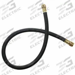 JB INDUSTRIES Hose: 4 ft Lg, 0° Angle, Yellow, Rubber/Kevlar®, Single Hose, Anti-Blowback Valve (MPN CL644-48). Key specifications — Brand: JB INDUSTRIES; Includes Valve: Yes.