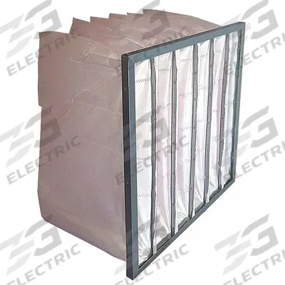 GRAINGER Pocket Air Filter: 24 in x 24 in x 18 in, MERV 13, Pink, Synthetic - MERV 13 Pocket Air Filters