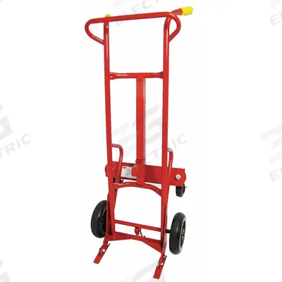 Dayton Drum Hand Truck: For 55 gal Cntnr Cap, For Steel Container Material - Ergonomic Tilt-Back Steel-Frame Drum Hand Trucks