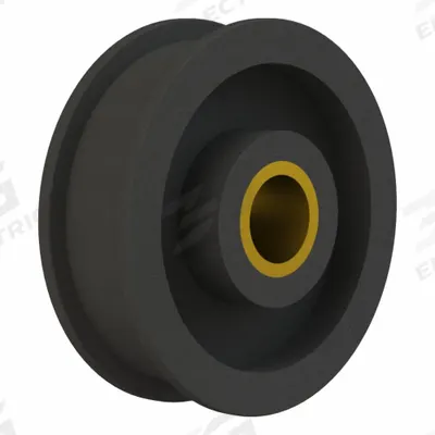 BREWER MACHINE & GEAR Flat Belt Idler Pulley: 1 in Bore, 4.5 in OD, Cast Iron - Flat Idler Pulleys without Flange