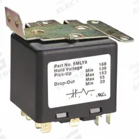 Potential Relay: 139V AC to 153V AC Pick Up, 55V AC Drop Out, Any Position, 168V AC (MPN 5MLY8). Key specifications — Coil Voltage: 168V AC; Contact Form: SPST; Maximum Drop Out Voltage: 55V AC; Brand: APPROVED VENDOR.