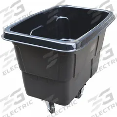 APPROVED VENDOR Cube Truck: 11.9 cu ft, 400 lb, 44 1/2 in L x 32 in W x 33 1/2 in H, Black, Std (MPN 36FK92). Key specifications — Manufacturer Part Number: 36FK92; Brand: APPROVED VENDOR; Caster/Wheel Configuration: (2) Rigid; Color: Black.