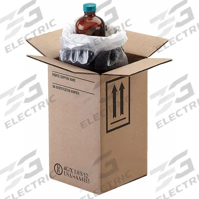 BERLIN Hazardous Material Shipping Kit: 5 1/2 in x 5 1/2 in x 9 1/4 in, ( 1 ) : 8 oz Bottle - Jug Shipping Kits