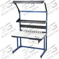 PRO-LINE Workstation: Adj Ht, Laminate, 60 in x 30 in, 850 lb Overall Load Capacity, Blue, Laminate (MPN BIB20). Key specifications — Brand: PRO-LINE; Height Adjustability: Adjustable Height.