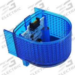 PATLITE Tower Light Module: Steady, 24V DC, Blue, 80 3/16 mm Overall Dia, 41 3/16 mm Overall Ht (MPN B72100259-4F1). Key specifications — Brand: PATLITE; Compatible with Series: WME-D; Lens Color: Blue; Operating Voltage: 24V DC; Manufacturer Part Number: B72100259-4F1.