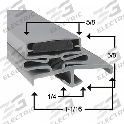 DELFIELD Gasket: Mfr Part # 1702797 - Delfield Parts for Refrigerators & Freezers