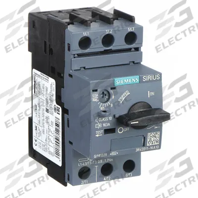 Siemens Manual Motor Starter: Non-Reversing, 3 Poles, 12.5 A, Thermal Protection - Non-Reversing Starters with Thermal Overloads