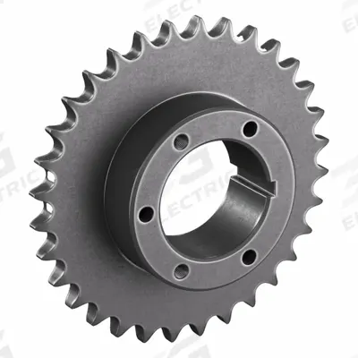 TSUBAKI Sprocket: For 60 Chain, 32 Teeth, 7.652 in Pitch Dia, 8.065 in Outside Dia - Size 60 Bushed-Bore Roller Chain Sprockets