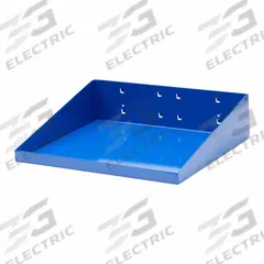 TRITON PRODUCTS Pegboard Shelf: For Square Pegboard Hole Shape, 12 in x 10 in x 3 in, Steel, Blue (MPN 56120-BLU). Key specifications — attr36925: Blue; attr37012: Epoxy Coated; attr36918: TRITON PRODUCTS; attr36926: Steel.