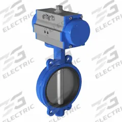 ABZ VALVES Pneumatically Actuated Butterfly Valve: For HVAC/Wastewater/Water Media, Air to Air, EPDM (MPN 5350038300). Key specifications — Brand: ABZ VALVES; Pilot Solenoid Voltage: Not Included.