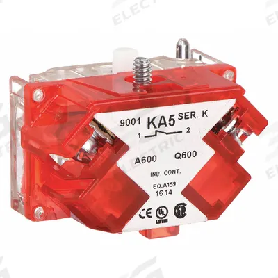 SCHNEIDER Contact Block: 30 mm Panel Mounting Size, 1NC, Momentary/Late Break - Contact Blocks