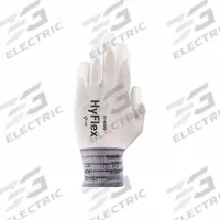 ANSELL Knit Gloves: ( 11 ), Polyurethane, Palm, Dipped, ANSI Abrasion Level 3, Full Finger, 1 PR (MPN 11600VP). Key specifications — Silicone-Free: No; Glove Style: Liner; Brand: ANSELL; Base Coating Coverage: Palm; Double-Dipped: No; Glove Coating Coverage: Palm; Glove Coating Color: White; Glove Coating Material: Polyurethane.