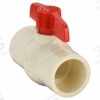 APPROVED VENDOR Manual Two-Way Ball Valve: 2 in Size, CPVC, Straight, Socket x Socket, One-Piece (MPN 107-128). Key specifications — Brand: APPROVED VENDOR; Handle: Tee.