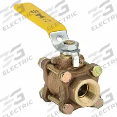 APOLLO Manual Two-Way Ball Valve: 1/2 in, Bronze, Straight, FNPT x FNPT, 600 psi Max. Pressure (CWP) (MPN 8210301). Key specifications — Brand: APOLLO; Handle: Lever.