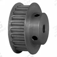 DAYTON Timing Pulley: Curvilinear, Fixed, For 9 mm Belt Wd, 24 Teeth, 5 mm Pitch, Aluminum (MPN 24-5M09-6FA3). Key specifications — Brand: DAYTON; Finish: Clear Anodized; For Belt Series: Powerhouse®.