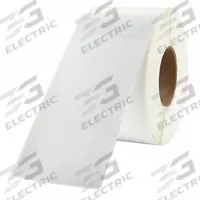 APPROVED VENDOR Printer Label: 4 in Label Wd, 8 in Label Ht, White, 3 in Core Dia., 4 PK (MPN 22D096). Key specifications — Brand: APPROVED VENDOR; Label Color: White; Label Material: Thermal Transfer Paper.