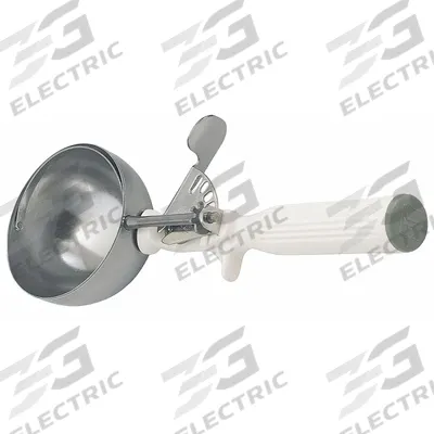 VOLLRATH Disher: 5.3 oz Capacity, Stainless Steel, NSF Certified, 4 1/4 in Handle Lg - Dishers