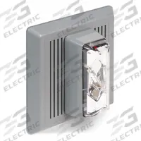 EDWARDS SIGNALING Horn Strobe: 120V AC, 5 1/2 in Overall Wd, 5 1/2 in Overall Lg, 5/8 in Overall Ht (MPN 869STRC-N5). Key specifications — Manufacturer Part Number: 869STRC-N5; Brand: EDWARDS SIGNALING; Connection Type: Wire Leads; Mounting Location: Wall Mount; Operating Voltage: 120V AC.