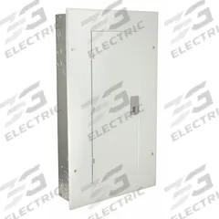 GE Load Center: 225 A Amps, 208Y/120V AC, 30 Spaces, 22kA, Combo Flush/Surface (MPN TL30422C). Key specifications — Main Circuit Breaker or Main Lug: Main Lug; Voltage: 208Y/120V AC; Short Circuit Current Rating: 22kA; Included Enclosure Cover: Combination Flush/Surface.