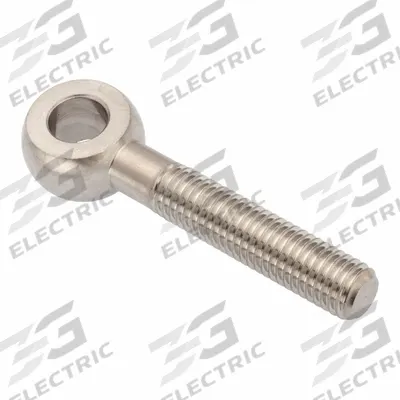 AMPG Fixed Rod End: Stainless Steel, Plain, 6 in Hole Center-to-End Lg - Stainless Steel Male Threaded Fixed Rod Ends