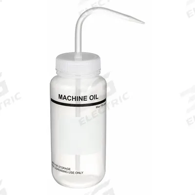 APPROVED VENDOR Wash Bottle: 500 mL, Machine Oil, Wide, Std Spout Spout, White - Wide Mouthed Standard Spout Wash Bottles