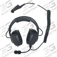 MOTOROLA Heavy Duty Headset: Over-the-Head Earmuff, 24 dB NRR, Listen/Talk, Black (MPN PMLN7466A). Key specifications — Cup Color: Black; Intrinsically Safe: No; Connection Type: Wired for XPR6000, XPR7000, XPR7000e Series; Compatible with Series: APX; Two-Way Radio Communication Type - MERCH: Listen and Talk; Includes: Boom Mic; Brand: MOTOROLA; Foldable: No.
