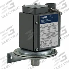 TELEMECANIQUE SENSORS Vacuum Switch: 9016G, DPDT, 100 psi Pressure - Max, 1/4-18" NPTF (MPN 9016GAW21). Key specifications — Manufacturer Part Number: 9016GAW21; Brand: TELEMECANIQUE SENSORS; Features: Adjustable Scale; Pressure Connection Type: 1/4-18" NPTF; Series: 9016G.