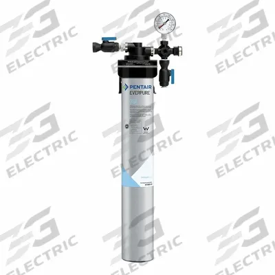 EVERPURE Water Filter System: 0.5 micron, 3.5 gpm - Quick-Connect Ice Machine & Refrigerator Water Filters