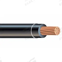 Building Wire: Copper, 2 AWG, 1 Conductors, Stranded, Black, 1,000 ft Lg, THHN/THWN-2 (MPN 20502102). Key specifications — Voltage: 600 V; Brand: SOUTHWIRE.