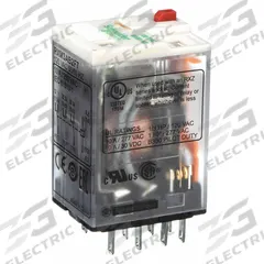 SCHNEIDER General Purpose Relay: Socket Mounted, 10 A Current Rating, 120V AC, 3PDT, R Socket (MPN RXM3AB2F7). Key specifications — Brand: SCHNEIDER; Base Type: Square; Mounting Style: Plug-In; Pin Shape: Flat; Electrical Connection: Quick-Connect; Manufacturer Part Number: RXM3AB2F7; Series: Harmony™ RXM Series.