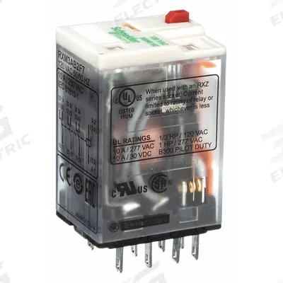 SCHNEIDER General Purpose Relay: Socket Mounted, 10 A Current Rating, 120V AC, 3PDT - Socket-Mounted Relays