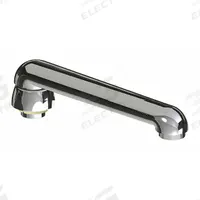 CHICAGO FAUCETS Spout: Spout, Straight, Swivel Spout, Brass, Polished Chrome, Laminar, UNEF (MPN S6LEOJKAB). Key specifications — Includes: Mounting Hardware; Product Type: Spout; Spout Style: Swivel; Body Material: Brass; Color/Finish: Polished Chrome; Brand: CHICAGO FAUCETS.