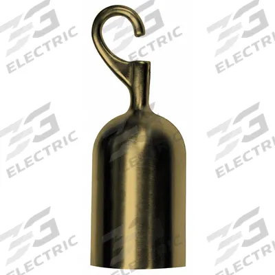LAWRENCE METAL Classic Post Rope Hook End for Rope Barrier: 5 in Overall Ht - Hook Ends for Rope Barriers