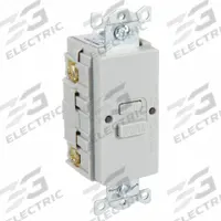 GFCI Receptacle: Gray, 125V AC, 20 A, Auto Reset Type, 2 Pole, 3 Wire (MPN GFBF20GY). Key specifications — Brand: HUBBELL.