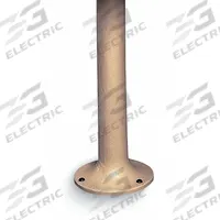 TENNSCO Bench Pedestal: 8 1/4 in x 16 1/4 in, Steel, Sand, Enamel, Round Post Pedestal (MPN LBP-1 SAND). Key specifications — Color: Sand; Footplate Shape: Round; Material: Steel; Finish: Enamel; Brand: TENNSCO.