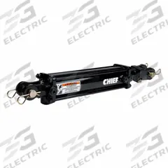 CHIEF Hydraulic Cylinder: 3 3/4 in Bore Dia., 8 in Stroke Lg, #8 SAE Port Size, 1 3/8 in Rod Dia. (MPN 216042). Key specifications — attr98892: CHIEF; attr95592: Double Acting; attr1382128: #8 SAE.