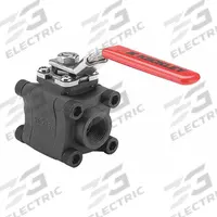 KECKLEY Manual Two-Way Ball Valve: 1 1/2 in, Carbon Steel, Straight, FNPT x FNPT, Three-Piece (MPN BVM3THFCSRGSL-150). Key specifications — Brand: KECKLEY; Handle: Locking Lever.