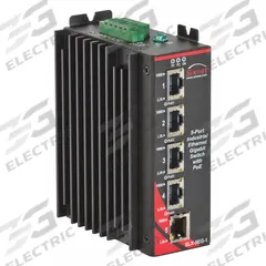RED LION Ethernet Switch: Unmanaged, DIN Rail, 5 Ports, RJ45, 10/100/1000 Base-TX (MPN SLX-5EG-1). Key specifications — Port Type: RJ45; Manufacturer Part Number: SLX-5EG-1; Brand: RED LION; Features: Redundant Power Inputs; Maximum Input Voltage: 52V DC; Mounting Location: DIN Rail; Network Interface: 10/100/1000 Base-TX.