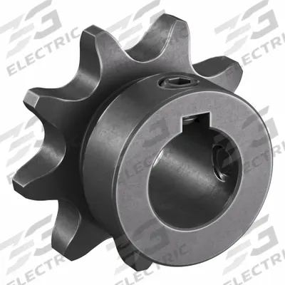 TSUBAKI Single Strand Sprocket: 41, For 1/2 in Chain Pitch, 5/8 in Bore Dia, 9 Teeth - Size 41 Fixed-Bore Roller Chain Sprockets