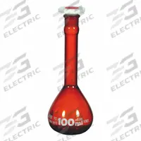 UNITED SCIENTIFIC SUPPLIES INC Glass Flasks: 100 mL, Amber, Round, A, +/-0.08 mL, Includes Closure (MPN FGAM100). Key specifications — Shape: Round; Tolerance: +/-0.08 mL; Body Color: Amber; Brand: UNITED SCIENTIFIC SUPPLIES INC; Compatible with Stopper Size: 16; USP Specification: Type I.