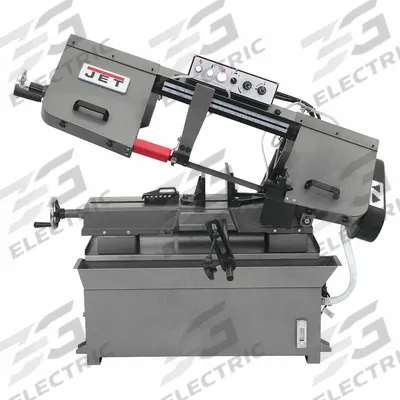 JET Band Saw: 8 1/2 in x 14 in/9 in x 16 in, 82 to 235 SFPM, 45°, 90°, 18.0/9.0 A - Mitering Manual Horizontal Band Saws